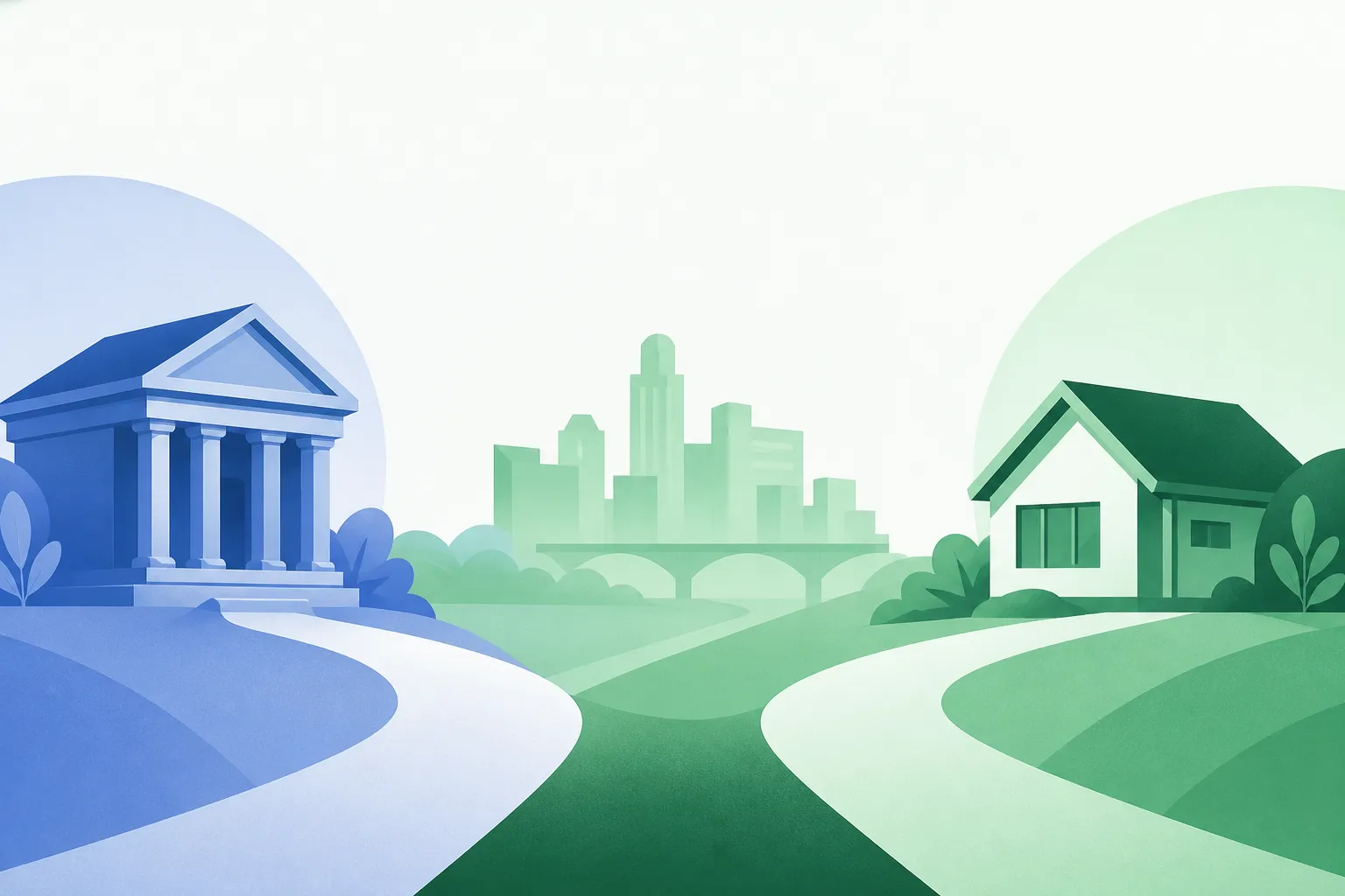 Illustration: Should I Use a Mortgage Broker or a Bank in Omaha?
