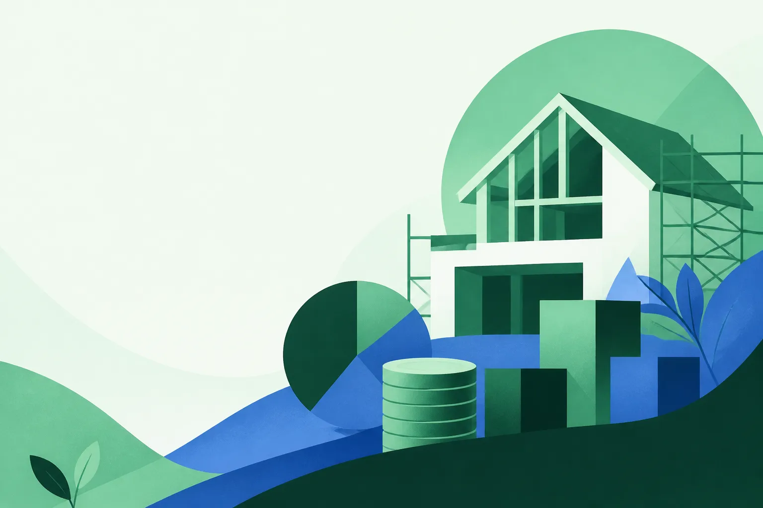 Illustration: How Much Down Payment Is Needed for New Construction?
